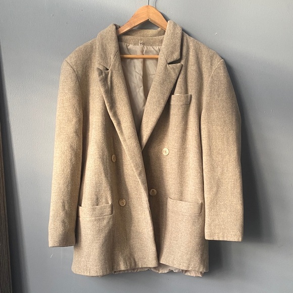 Jackets & Blazers - Classic Beige Women's Pea Coat